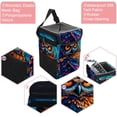 thumbnail image 2 of Owl Foldable Car Trash Can with Lid, Leak-Proof, and Hanging Storage Bag - Car Garbage Can, Car Trash Can, Trash Can for Car, 2 of 6