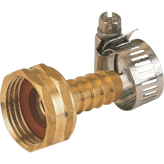 Landscapers Select GB934F3L Hose Coupling, 1/2 in, Female, Brass, Brass