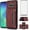 Burgundy, variant on REQO Phone Case for Samsung Galaxy S10 Plus Wallet Cover with Glass Screen Protector and Card Holder Stand Cell Accessories Glaxay S10+ Galaxies S10plus 10S Edge S 10 10plus Cases Women Men Brown