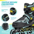 thumbnail image 5 of Adjustable Flashing Inline Skates, All Wheels Light Up, Fun Illuminating Skates for Kids Men Adult Women and Boys, 5 of 13