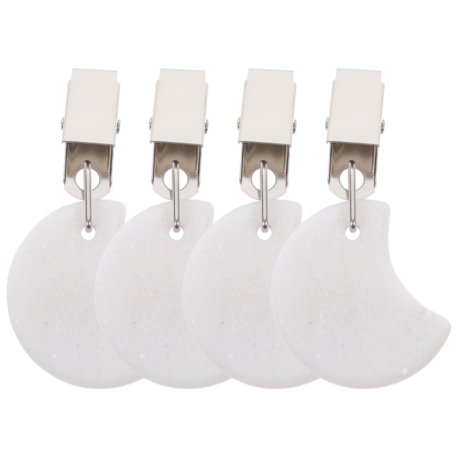 SHISUYAN 4pcs Marble Tablecloth Weights Clips For Outdoor Tables Heavy Duty Stone Tablecloth Hangers Clips For Patio Picnic Tablecloth