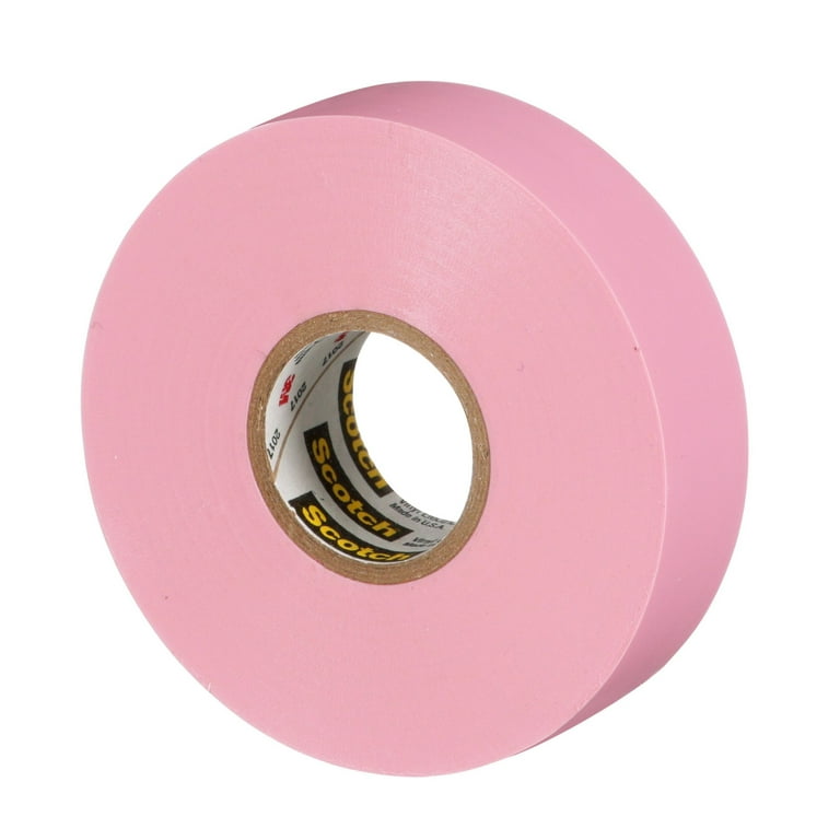 LYLTECH Pink Electrical Tape, 66 feet x 3/4 inch,Waterproof,Strong  Adhesive, Vinyl Rubber Adhesive Electrical Tape Use at No More Than 600V &  176F: : Industrial & Scientific