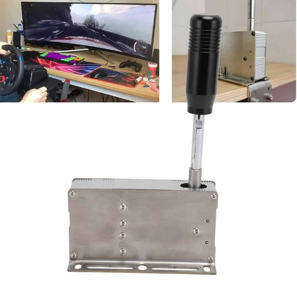 PC USB Simulator Shifter for G25 G27 G29 G920 G923  T300 T500 Steering Wheel Sequential Gear Shifter, PC Sim Racing Shifter for ATS ETS Dust WRC Sim Racing Games