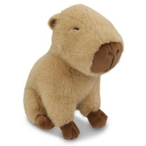 DolliBu Standing Capybara Plush - Super Soft Stuffed Animal Standing Capybara Toy, Cute Stuffed Figure, Wild Animal Toy Gift for Kids and Adults - 10 Inches