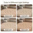 thumbnail image 7 of ODIKA 6'x9' Washable Area Rug Easy Care, Non-Shedding, Beige Olive Floral Elegance Symmetric Design Intricate Leaf and Blossom for Queen Size Bedroom Under Bed Master Suite, 7 of 7