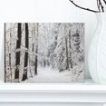 thumbnail image 2 of Designart Dense Winter Forest and Lane Canvas Wall Art, 2 of 4