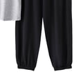 thumbnail image 4 of Cavosen Men's Short Pajama Sets 2 Piece Casual Crewneck Short Sleeve Sleepwear with Jogger Pants Solid Breathable Loungewear Summer Soft Matching Set, 4 of 5