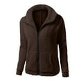 thumbnail image 1 of Puntoco Chaqueta De Mujer Suéter Pol De Color Sólido Abrigo Informal con Capucha De Manga Larga/Chaqueta Liquidación De Navidad Puntoco Puntoco-3313, 1 of 2