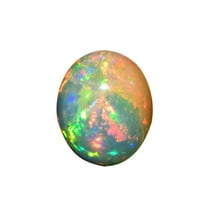 Natural Ultra Fire Ethiopian Opal Oval Cabochon Gemstone, Opal Rock Crystals, DIY-Crafts Jewelry Making Loose Supply, Chakra Healing Energy, Birthstone Gift for Her, Wire Wrapping Stone (1pcs)