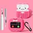 thumbnail image 1 of Funda genérica de silicona con diseño 3D de caricatura para AirPods 4, kit de protección, 1 of 7