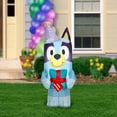 thumbnail image 2 of Gemmy Airblown Inflatable Birthday Bluey, 3.5 ft Tall, Blue, 2 of 4