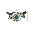 thumbnail image 7 of Chloe Lighting Soar 17x7.75" Animal/Floral Design Window Panel in Multi-Color, 7 of 7