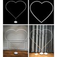 thumbnail image 1 of Injueey Soporte de globo de PVC para bricolaje, soporte Flexible resistente a desgarros, aniversarios de boda, festival, celebración, fiestas, Kits de decoración para fiestas Forma de corazón Injueey HA009983-02, 1 of 6