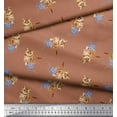 thumbnail image 3 of Soimoi Modal Satin Fabric Wool & Cat Animal Decor Fabric Printed Yard 42 Inch Wide, 3 of 3