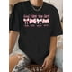 thumbnail image 1 of Inspirational Bow Print Women's T-Shirt - Soft Polyester, Vintage Casual Style, Short Sleeve, Round Neck with "God Says You Are" Message - Machine Washable, Black, 1 of 6