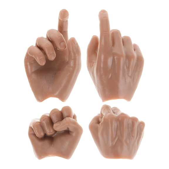 SASABAXI 2Pairs Diy Projects Doll Hands Replacement for Dolls 1 6 Scale Light Brown Abs Material