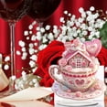 thumbnail image 3 of 5 Pack Valentine's Day Decorations Indoor Valentines Day Decor for for Table Office Desk Tabletop Centerpiece Acrylic Pink Cupcake Shaped Plaque Gift for Women Girlfriend Friends, 3 of 6