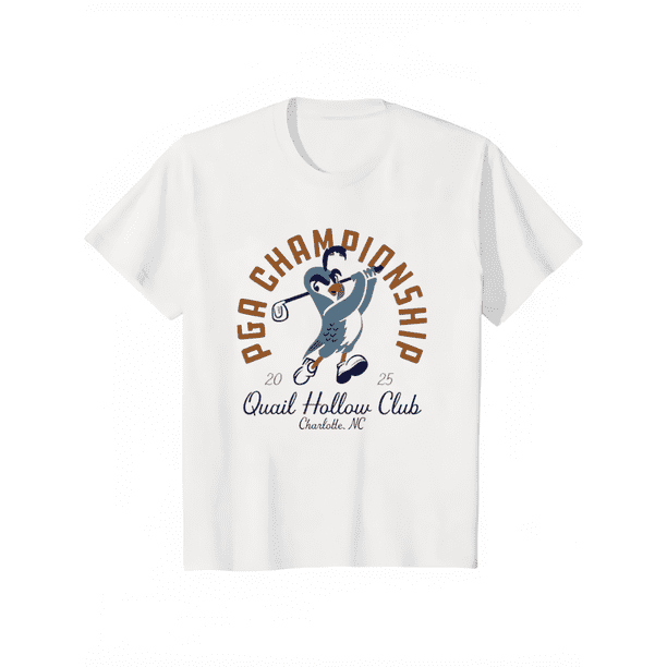 Camiseta de golf de dos caras del Campeonato PGA Quail Hollow Club Charlotte NC 2025, para golfistas y aficionados, camiseta gráfica, regalo perfecto para el Día del Padre.