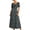 A14-Blue, variant on Women's Midi Dresses Square Neck Puff Sleeve Floral Print A Line Flared Summmer Casual Dresses