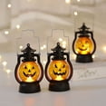 thumbnail image 3 of Wosthever 2021 nueva Calabaza Calavera LED Pony Lantern Halloween Decoración Prop Holiday Bar Party Light LED Lámpara de aceite Prop Type5 NO5 Wosthever HA007381-03, 3 of 6