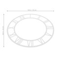 thumbnail image 2 of Raindrops Acrylic Clock Face Roman Numerals Round Time Display 1Pcs For Hallway, 2 of 8
