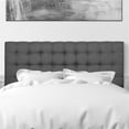 thumbnail image 2 of CorLiving Valencia Gray Fabric Upholstered Headboard - Queen, 2 of 9