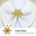 thumbnail image 6 of 4 Pcs Alloy Christmas Serving Utensils Napkin Rings Buckle Wedding Dinner Party, 6 of 6