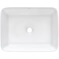 thumbnail image 4 of Ruvati USA RVB1915 19 x 14 in. Rectangular Above Vanity Counter Porcelain Ceramic Bathroom Vessel Sink, White, 4 of 7