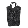 thumbnail image 2 of KLL Spider Web Black Laundry Hamper,Large Canvas Fabric Lightweight Storage Basket Toy Organizer Dirty Clothes Collapsible Waterproof, 2 of 6