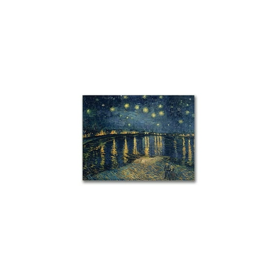 Trademark Fine Art Vincent van Gogh The Starry Night 1888 30” x 20” Canvas Art Prints