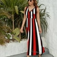 thumbnail image 6 of Black White And Red All Over! Sleeveless Dress Dresses Women Summer Evening Dresses Ladies Bohemia Long Dresses, 6 of 9