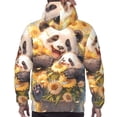 thumbnail image 7 of Honeii Cute Panda Sunflower Pattern Mens Hoodies Men's Loose Sleeve Sweatshirt,Pullover Hooded Sweatshirt for Men,Essentials Hoodie-X-Large, 7 of 7