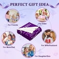 thumbnail image 4 of Birthday Gifts for Women, Birthday Gifts for Women Friendship Unique, Happy Birthday Gifts for Her Men Mom Grandma Wife, Best Birthday Gift Ideas, Happy Birthday Decorations Throw Blanket 50"x60" Red, 4 of 5