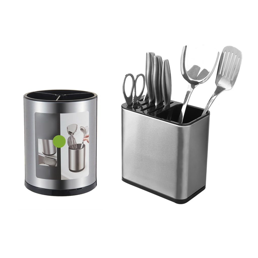 Kitchen Cutlery Organizer Knife Stand Utensil Holder for Countertop Flatware