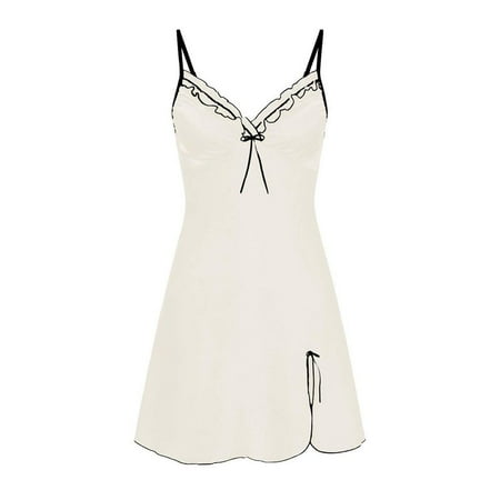 

LAPA Women Solid Sleeveless Sexy Sling Nightdress