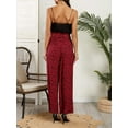 thumbnail image 2 of Sherrylily Women High Waisted Palazzo Pants Belted Wide Leg Long Trousers with Pockets, 2 of 5