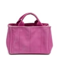 thumbnail image 5 of Pre-Owned Prada Pink Small Canapa Tote Handbag Canapa Canvas, 5 of 8