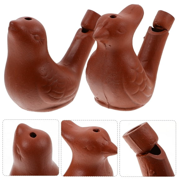 NIYANGLE Whistles That Sound Like a Bird Bird Whistle Earthenware 2Pcs for Orientation Confirmation