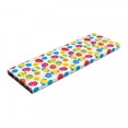 thumbnail image 1 of Easter Bench Pad, Cartoon Style Baby Chicken and Colorful Eggs with Little Daisy Blossoms and Zigzag, HR Foam Cushion with Decorative Fabric Cover, 45" x 15" x 2", Multicolor, by Ambesonne, 1 of 3
