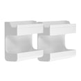 thumbnail image 1 of Miangastore Remote Wall Holder ABS White General Users 2Pcs 3.8X3.4X1.4in, 1 of 8