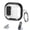 Black, variant on Transparent Lock Buckle Air-Pods Case with Stand, for AirPods 4 /Pro/ Pro 3 / Pro 2