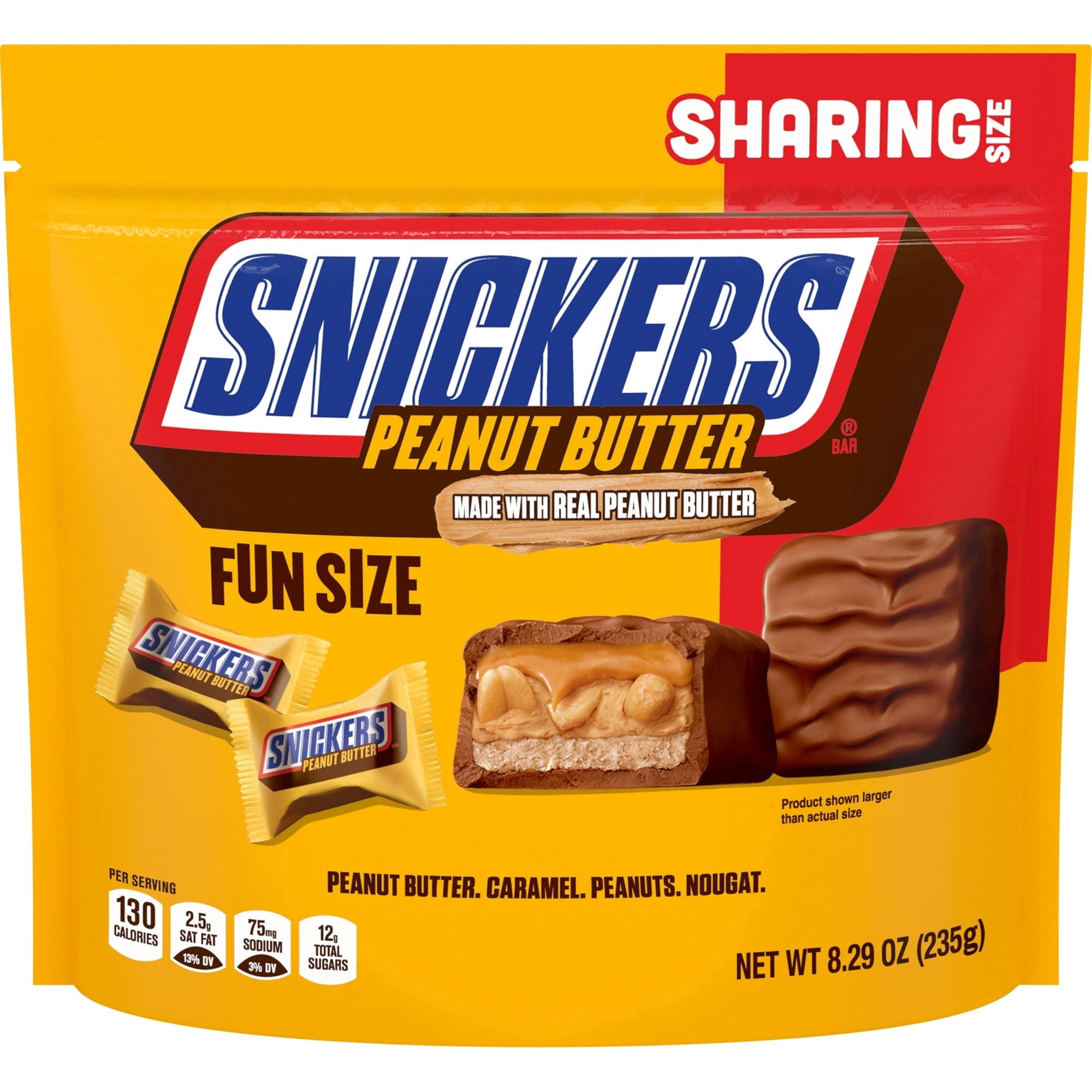 SNICKERS Butterscotch Scoop Candy Bars, Fun Size, Milk Chocolate