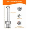 thumbnail image 5 of ABCISI Meat Tenderizer Tool, 304 Stainless Steel, with 21 Needles & Retractable Safety Guard, for Tenderizing Beef, Turkey, Chicken, Steak, Dishwasher Safe, 5 of 6