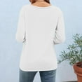 thumbnail image 4 of Fartey 2025 Easter Shirts for Women Cute Bunny Print 3/4 Sleeve Tops Slim Fit Crew Neck Tunic Blouse Plus Size Summer Casual Tees Loose Comfy Holiday T Shirts White S-5XL, 4 of 6