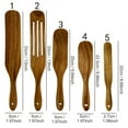 thumbnail image 3 of Home Saving! Jubipavy Long Handle Spatula Wood Spatula Stir Cooking Set Kitchen Tool, 3 of 8
