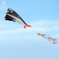 thumbnail image 3 of Kite IMAGE 3D Dolphin Breeze Beach, tamaño grande, negro, para niños, 3 of 8