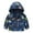 Dark Blue, variant on Toddler Boys Rain Jackets Girls Cartoon Prints Casual Light Coat Hooded Jacket Windproof Zipper Outwear Raincoat Windbreakers For Kids,Size 2-3 Years