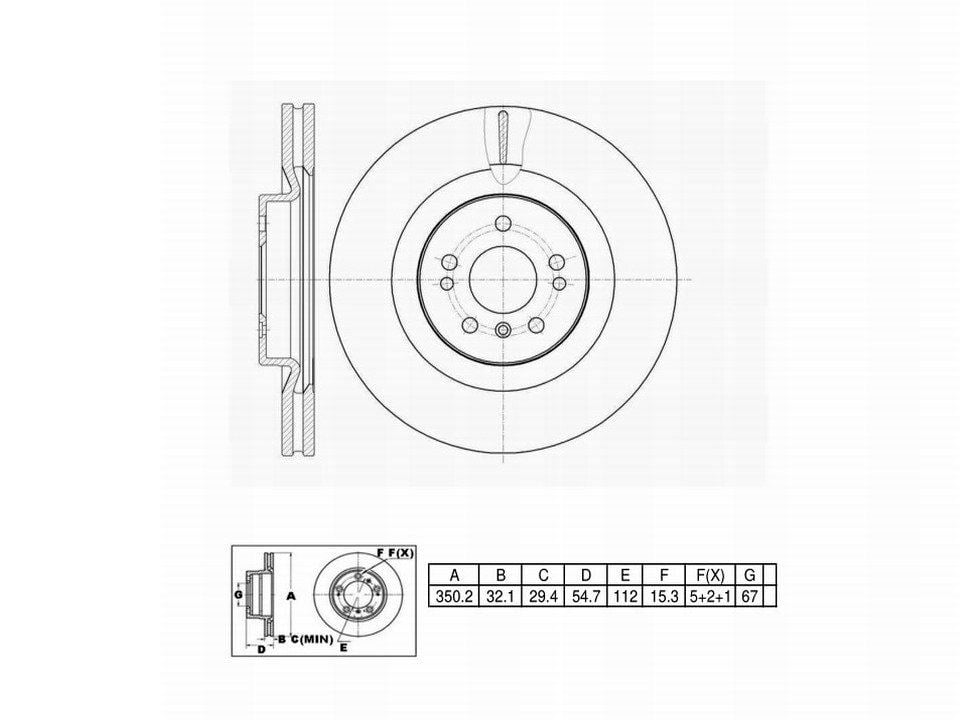 Winstop Brake Rotor, Front WS245193, Mercedes-Benz GL450 2012-2007