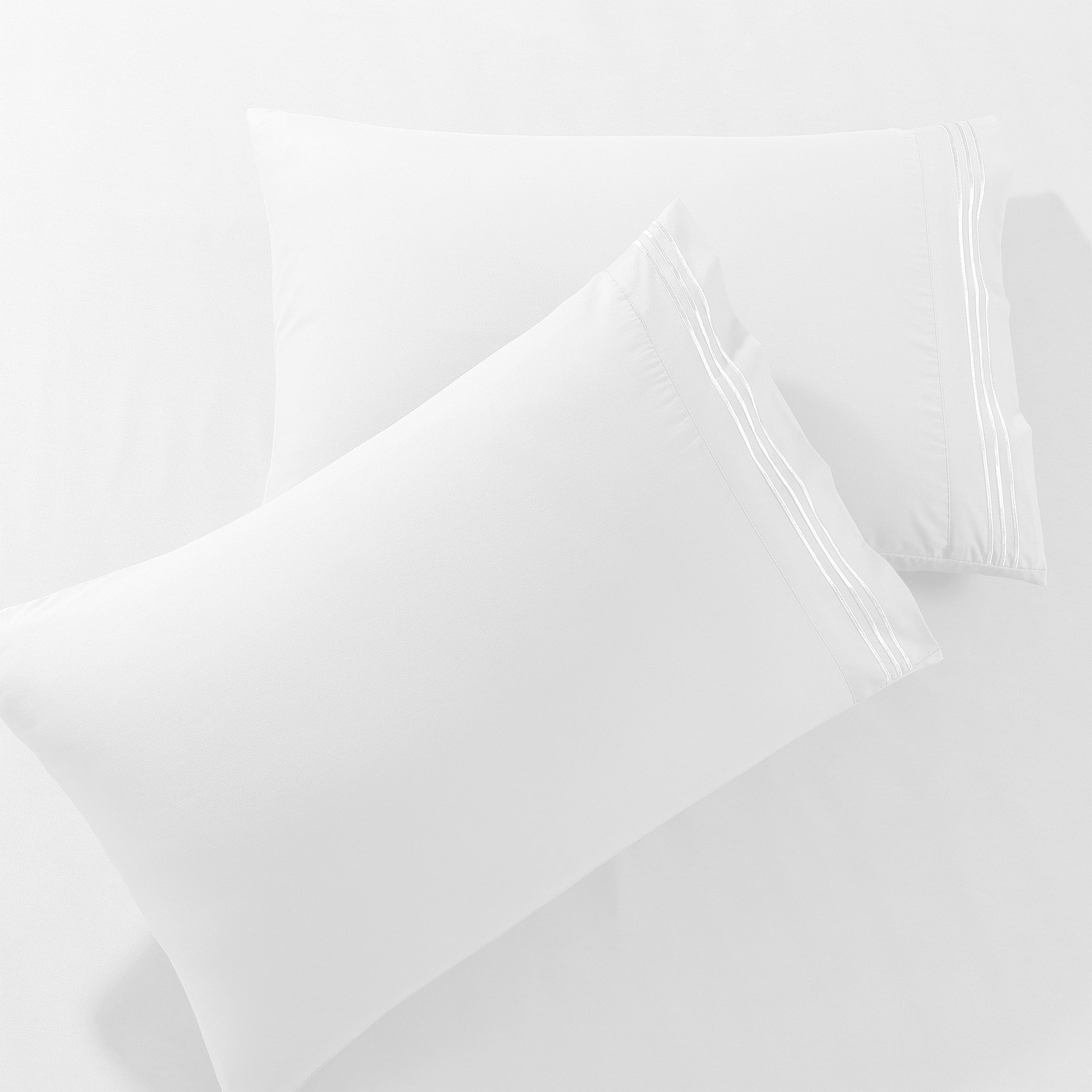 Bed Pillow Cases, Wrinkle & Fade Resistant, Hypoallergenic, Microfiber