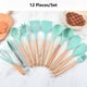 thumbnail image 5 of Cocina Herramientas de cocina Conjunto Manejo de silicona Manejo de madera Pincel de aceite Spaghetti Garra Horneado Cocina Cocina Accesorios Coloridos 12 Piezas sidaley HA028300-01, 5 of 7